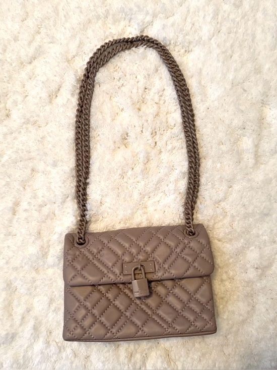 Kurt Geiger Handbags - Kurt Geiger London Mini Brixton Drench Leather Shoulder Bag in Light Gray Brown!